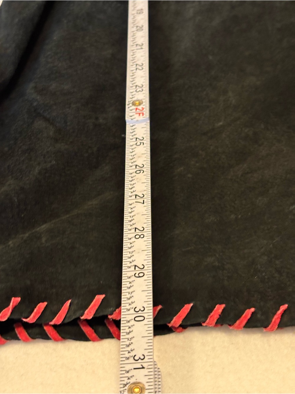 Cracker Barrel Black Suede Jacket with Red Rose Embroidery - Picture 7 of 10